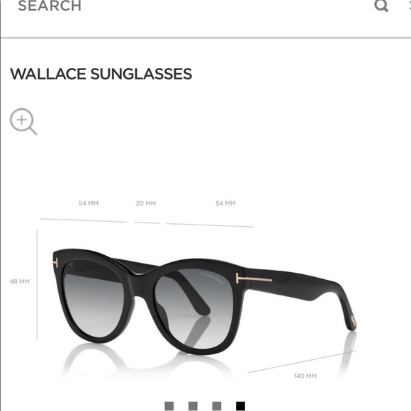 🎉Tom Ford Wallace Cat Eye Black Sunglasses 100% Authentic SOLD OUT $395 w/ case - Picture 14 of 14